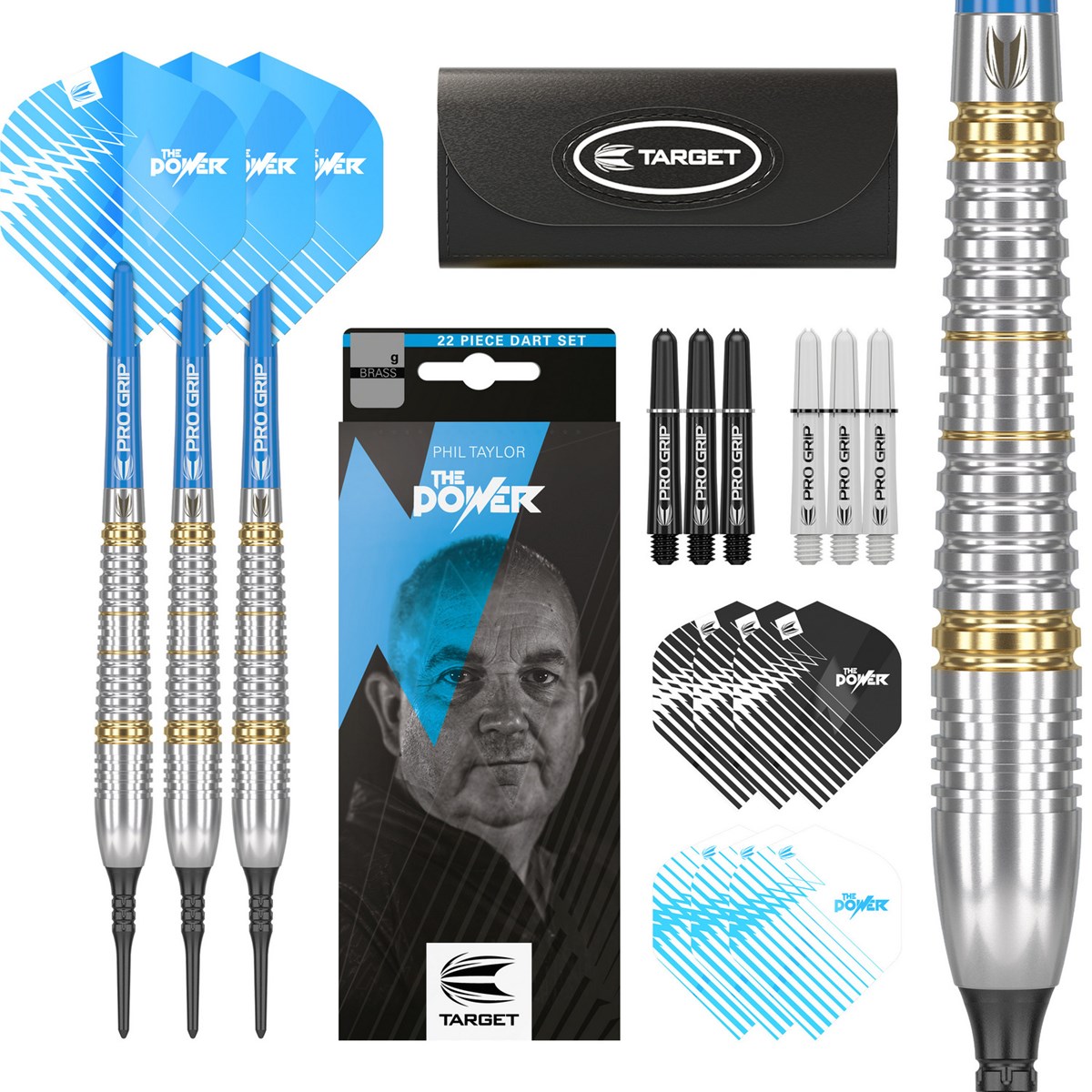 Target Darts Phil Taylor Brass Soft Tip Dart  18 gram