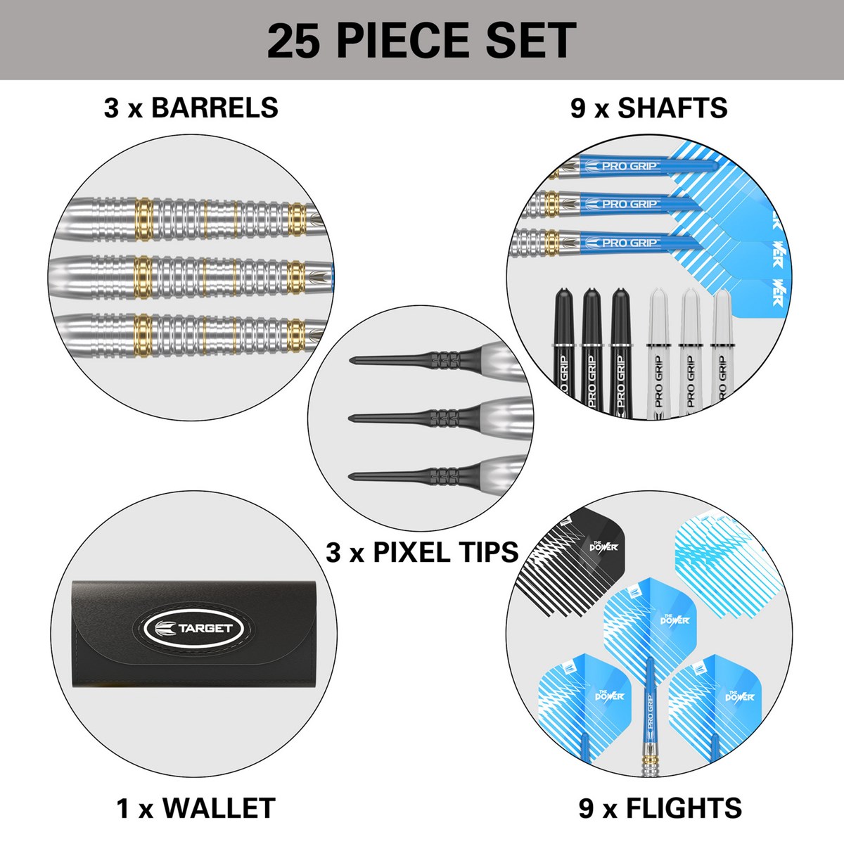 Target Darts Phil Taylor Brass Soft Tip Dart  18 gram
