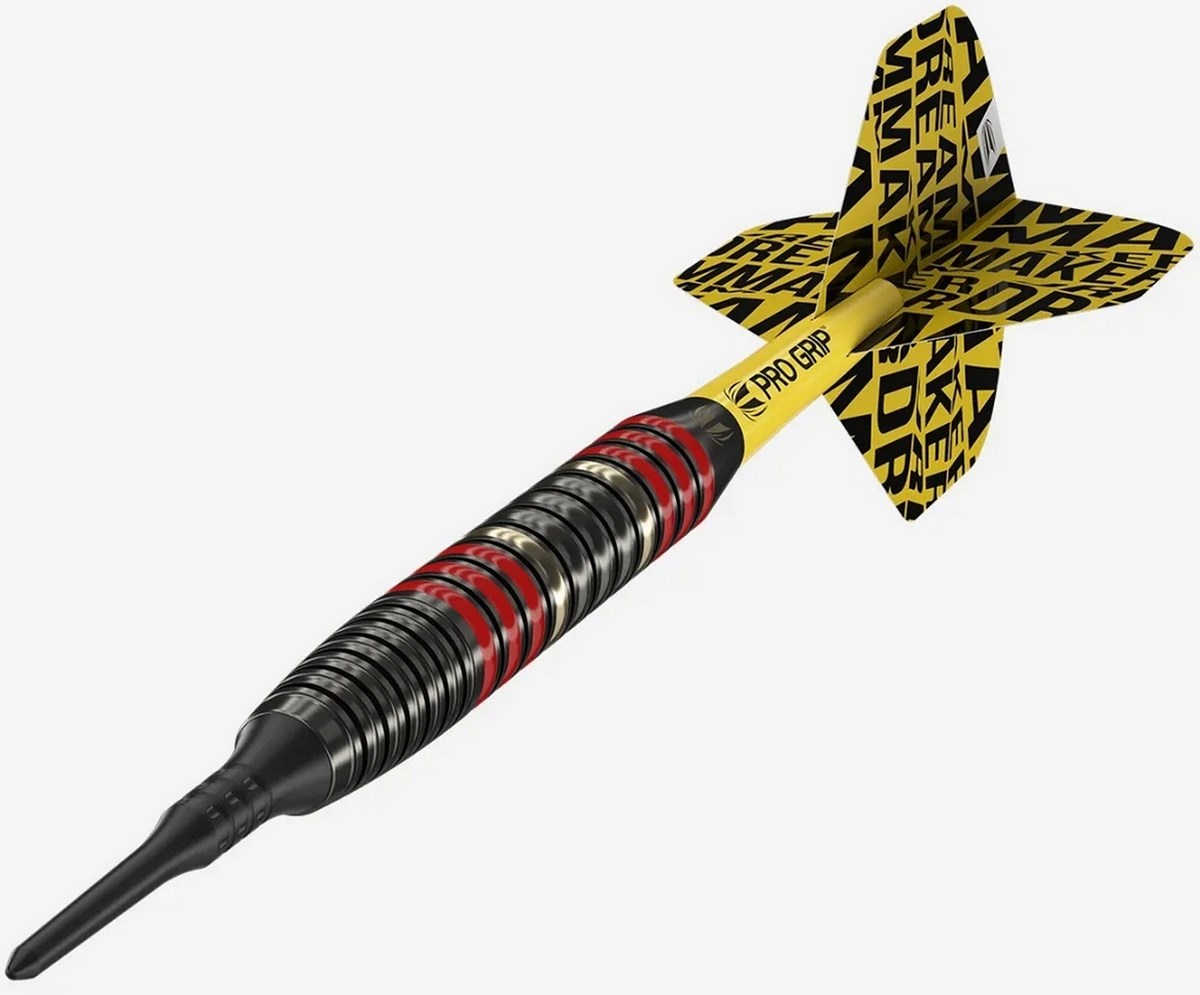Target Darts Dimitri Van Den Bergh Brass Soft Tip Darts  18 grams