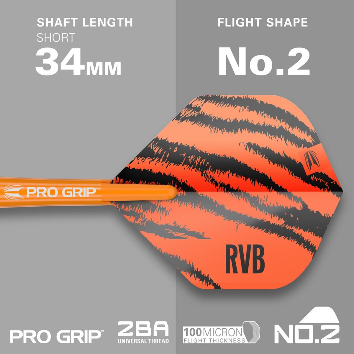 Target Darts RVB Brass Soft Tip Darts  18 grams