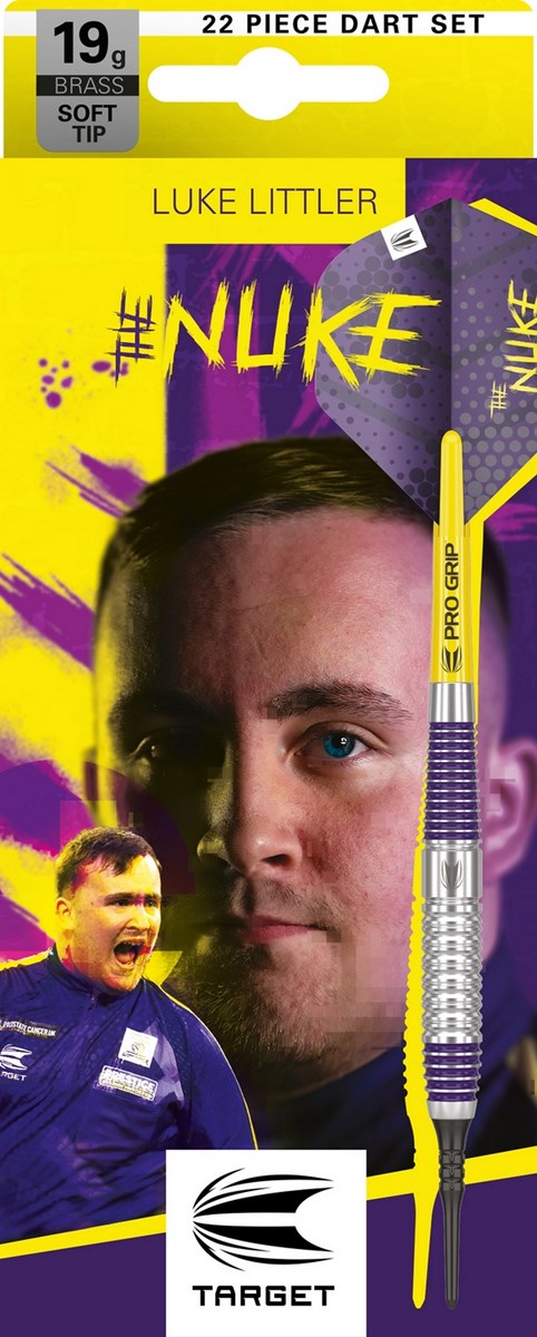 Target Darts Luke Littler Brass Soft Tip Darts 19 grams