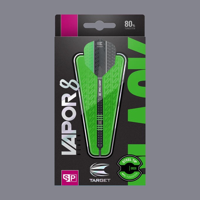 Target Darts Vapor8 Black Green 80% Tungsten 24 grams