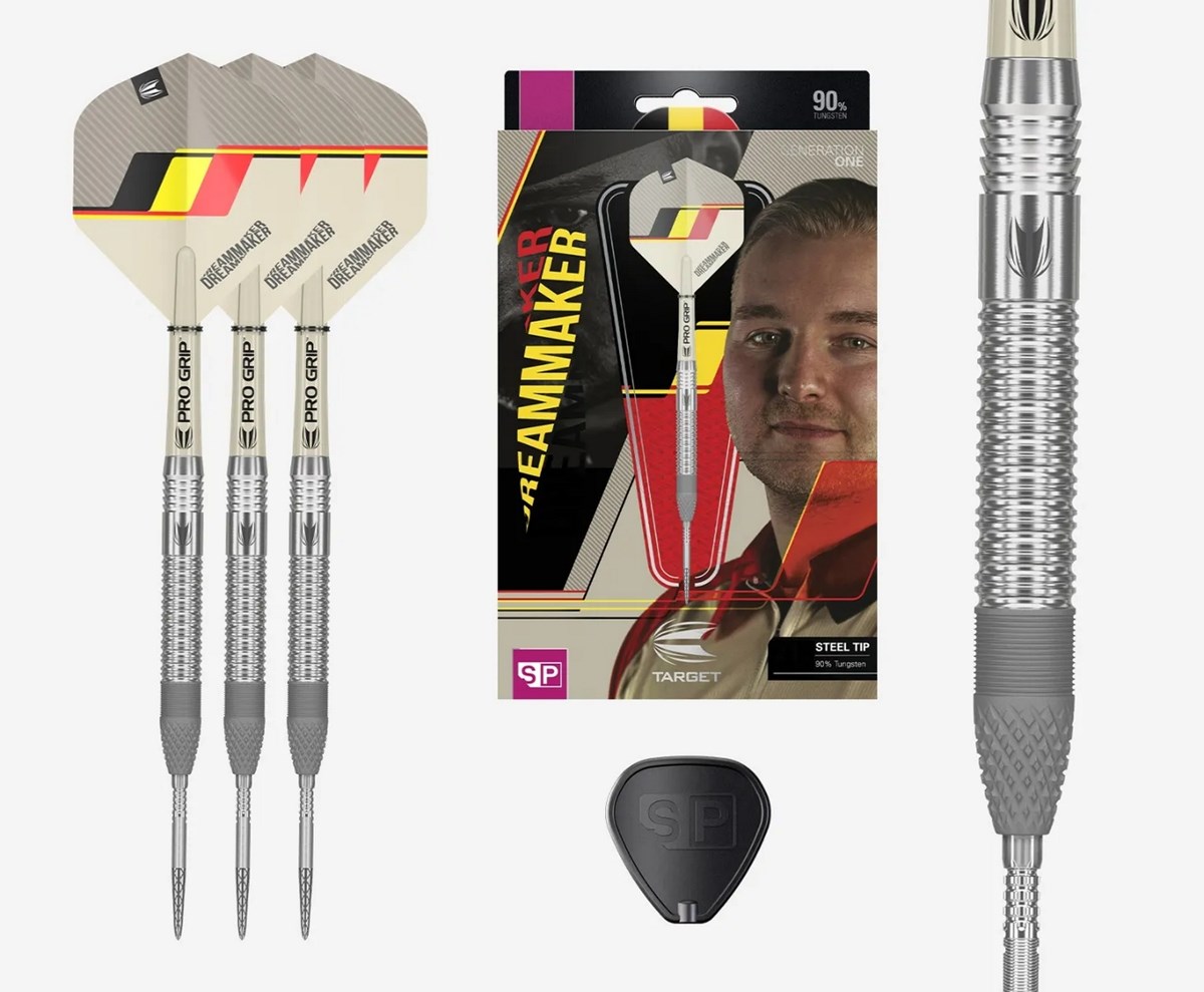 Target Darts Dimitri Van Den Bergh G1 90% Steel Tip Darts  21 grams