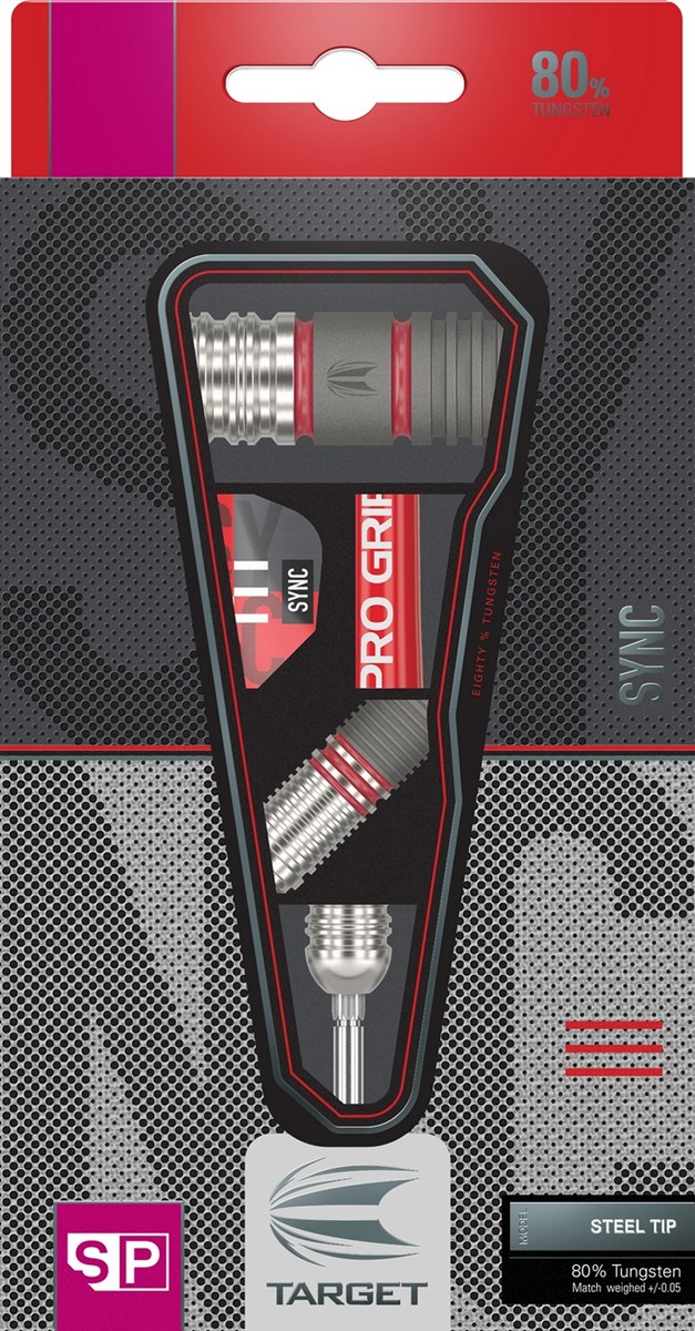 Target Darts Sync 01 80% Steel Tip Dart  22 grams