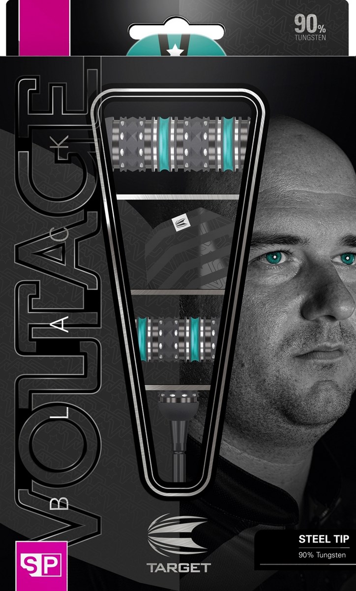 Target Darts Rob Cross Black Edition 90% Swiss Point Steel Tip Darts  22 grams