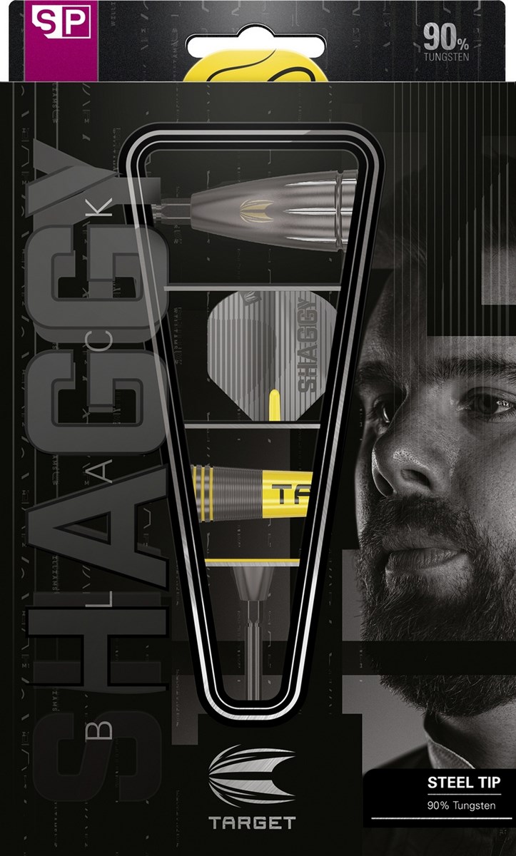 Target Darts Scott Williams Black 90% Tungsten SP Steel Tip Darts  23 grams