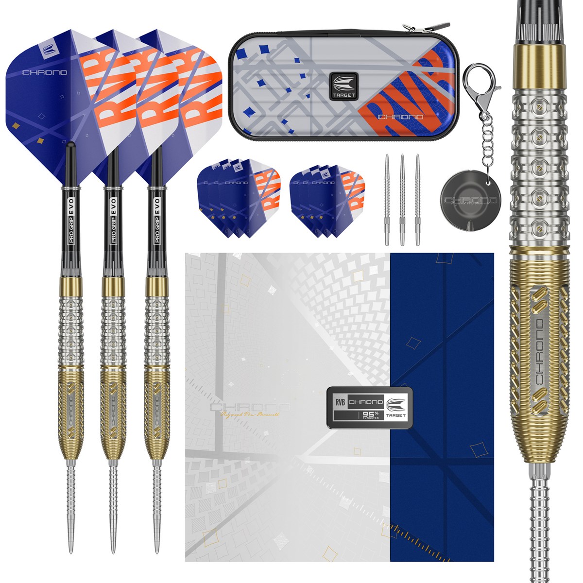 Target Darts Raymond Van Barneveld  Chrono 95% Tungsten SP Steel Tip  21 grams