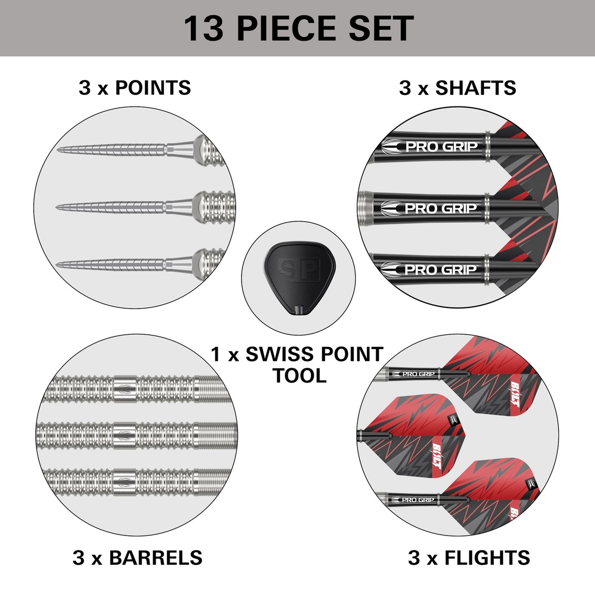 Target Darts Sebastian Bialecki 90% Tungsten SP Steel Tip  22 grams