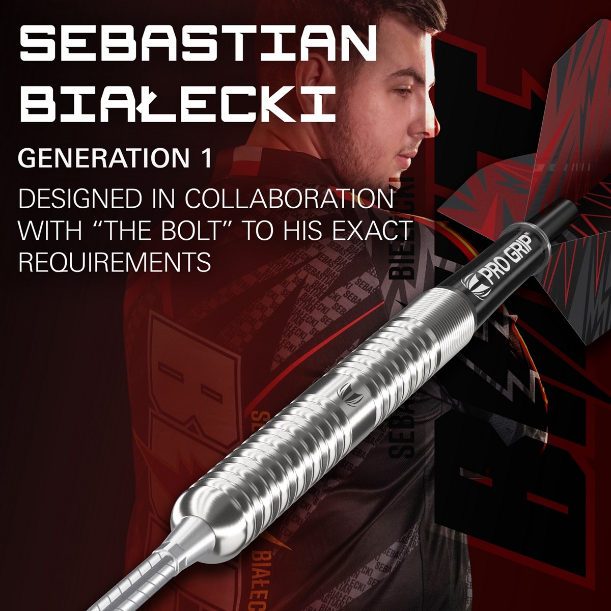 Target Darts Sebastian Bialecki 90% Tungsten SP Steel Tip  22 grams
