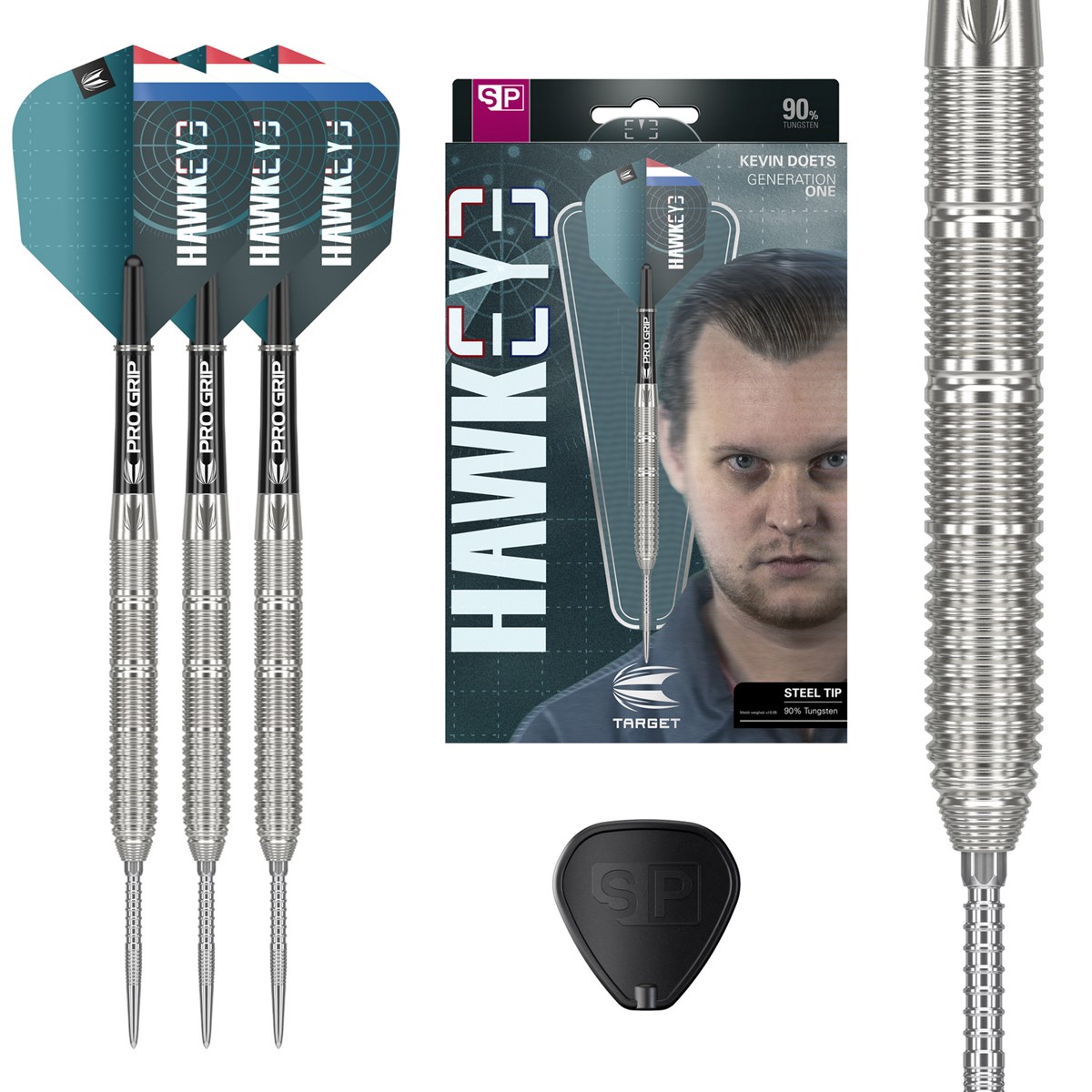 Target Darts Kevin Doets 90% Tungsten SP Steel Tip  23 grams