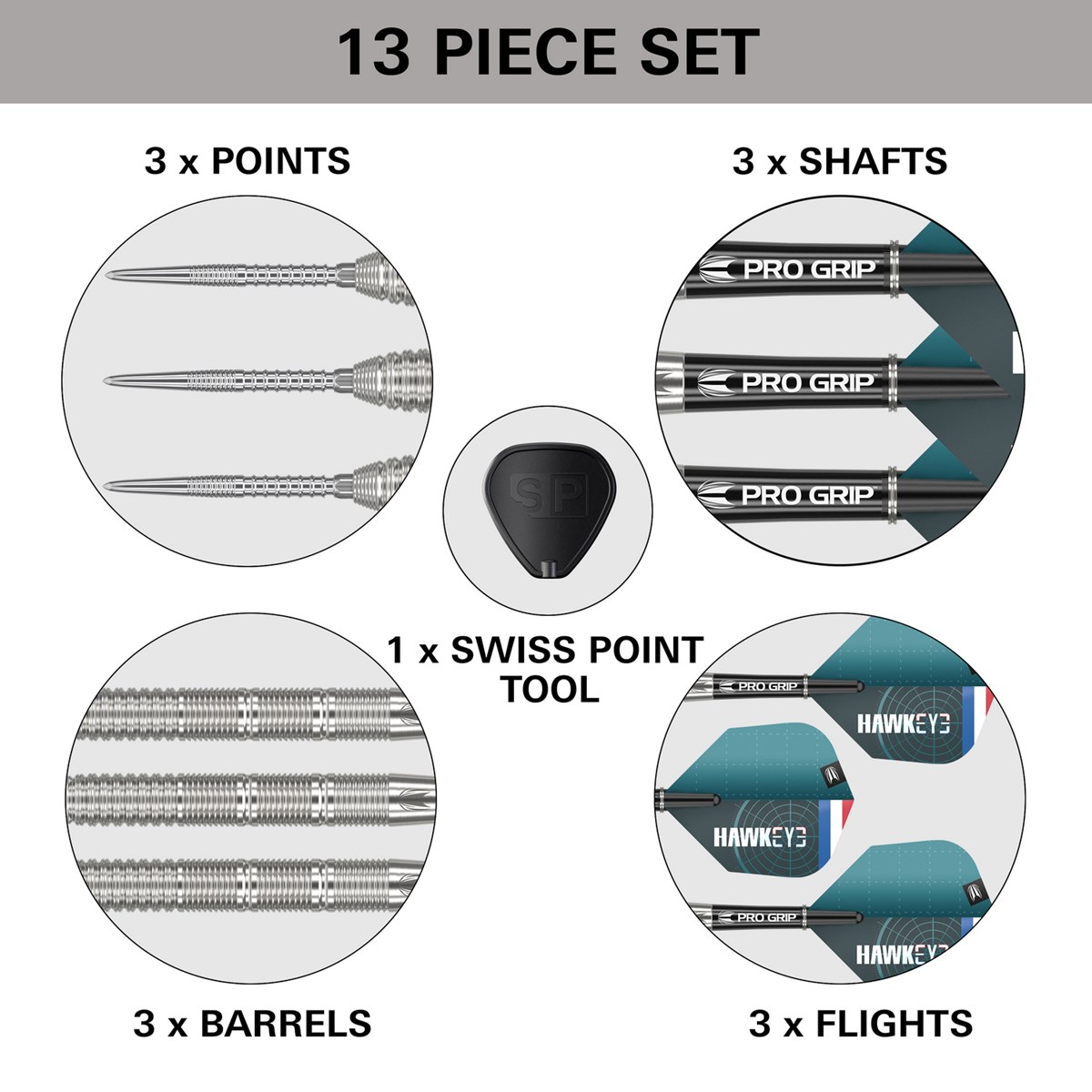 Target Darts Kevin Doets 90% Tungsten SP Steel Tip  23 grams