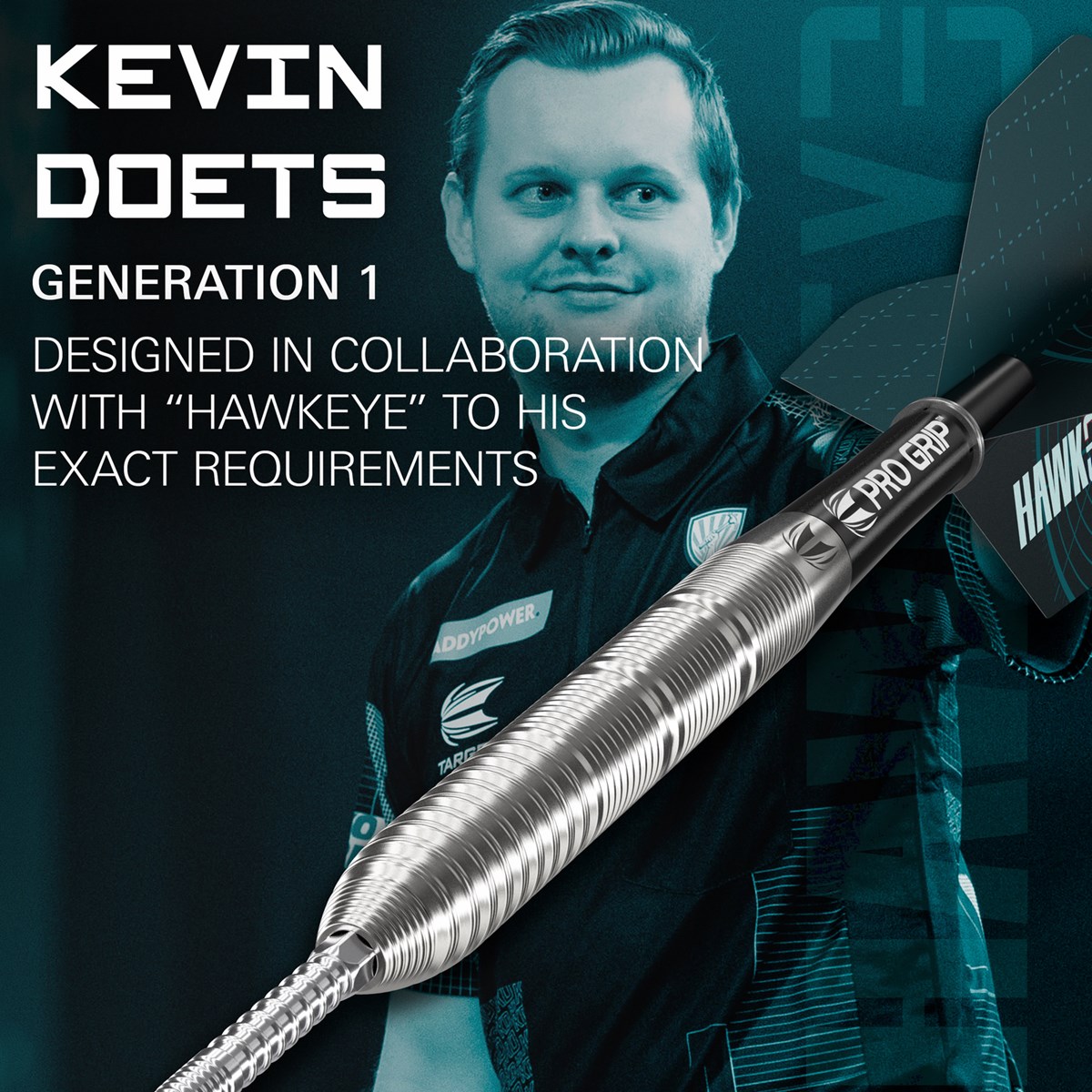 Target Darts Kevin Doets 90% Tungsten SP Steel Tip  23 grams
