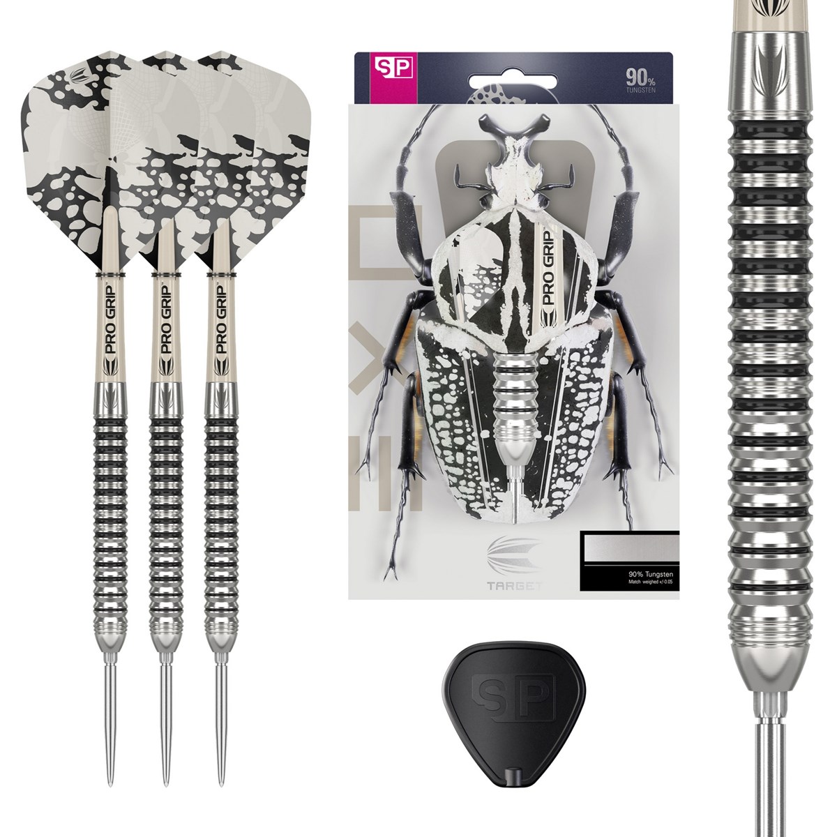 Target Darts EXO 01 90% Tungsten SP Steel Tip Darts  22 grams