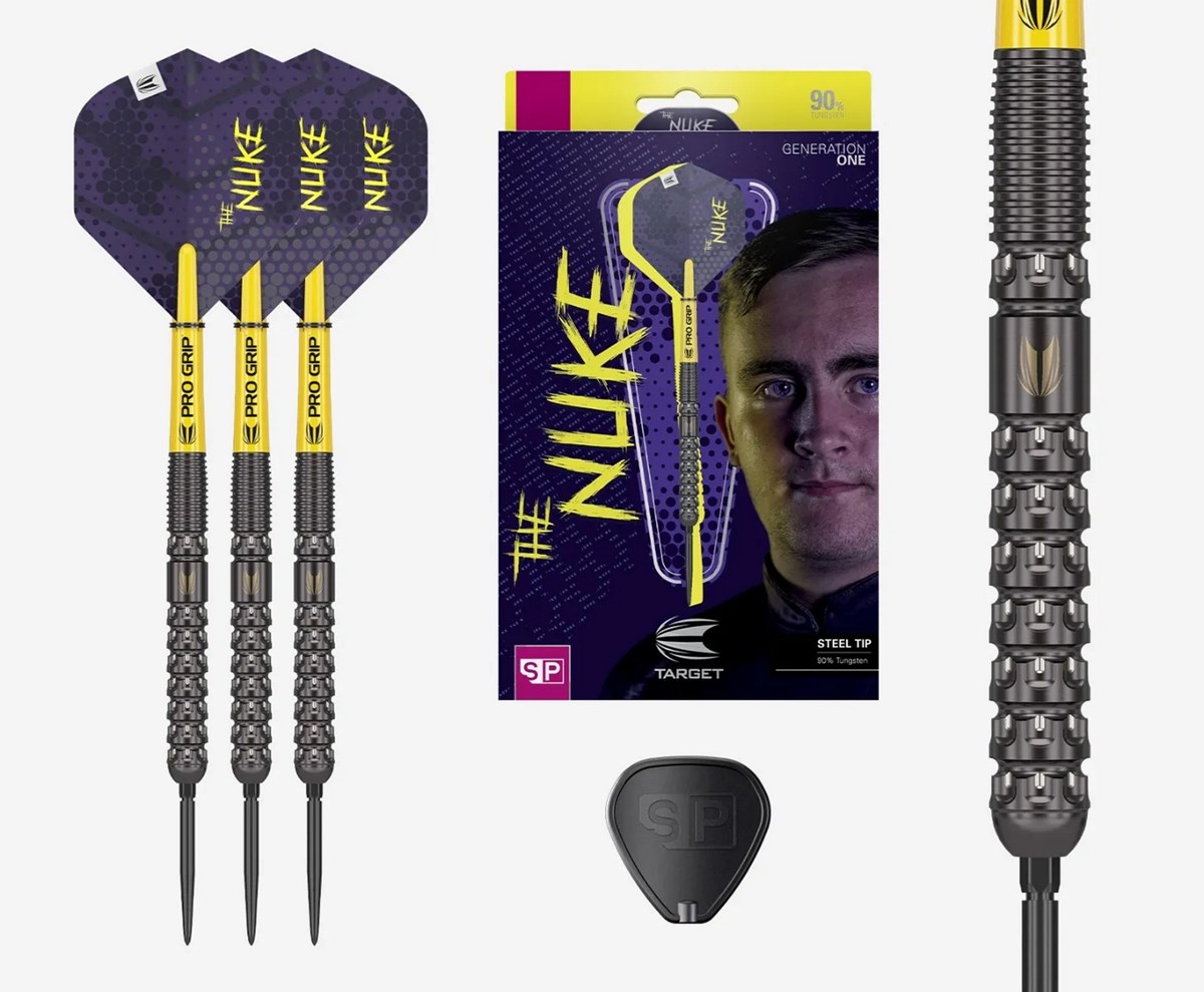 Target Darts Luke Littler G1 90% Tungsten SP Steel Tip Darts 23 grams