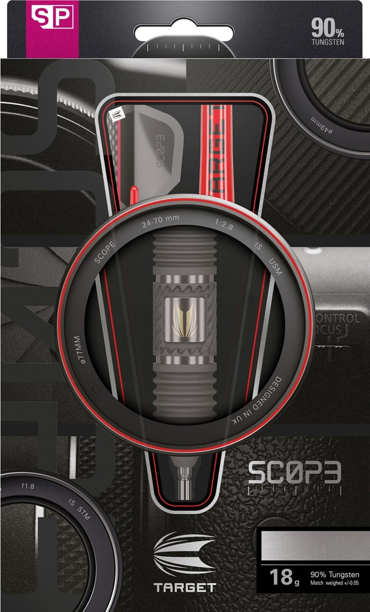Target Darts Scope 01 90% Tungsten SP Steel Tip  25 grams