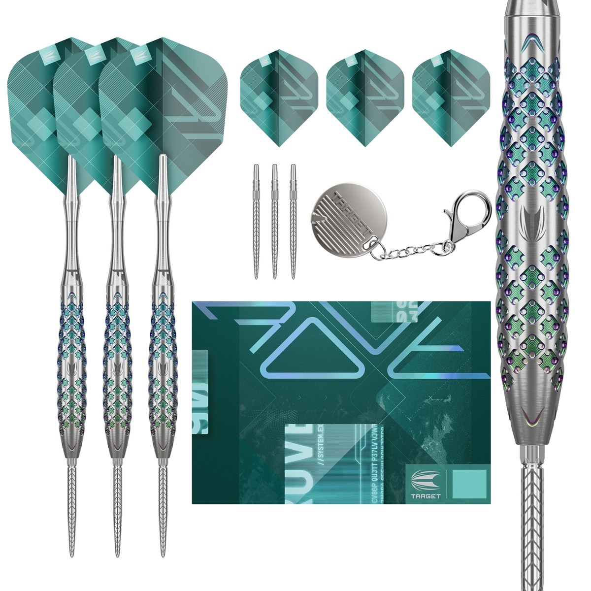 Target Darts Rove 02 90% Tungsten SP Steel Tip  25 grams