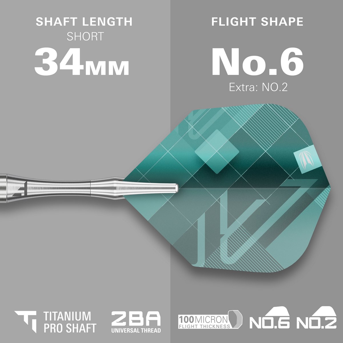 Target Darts Rove 02 90% Tungsten SP Steel Tip  25 grams