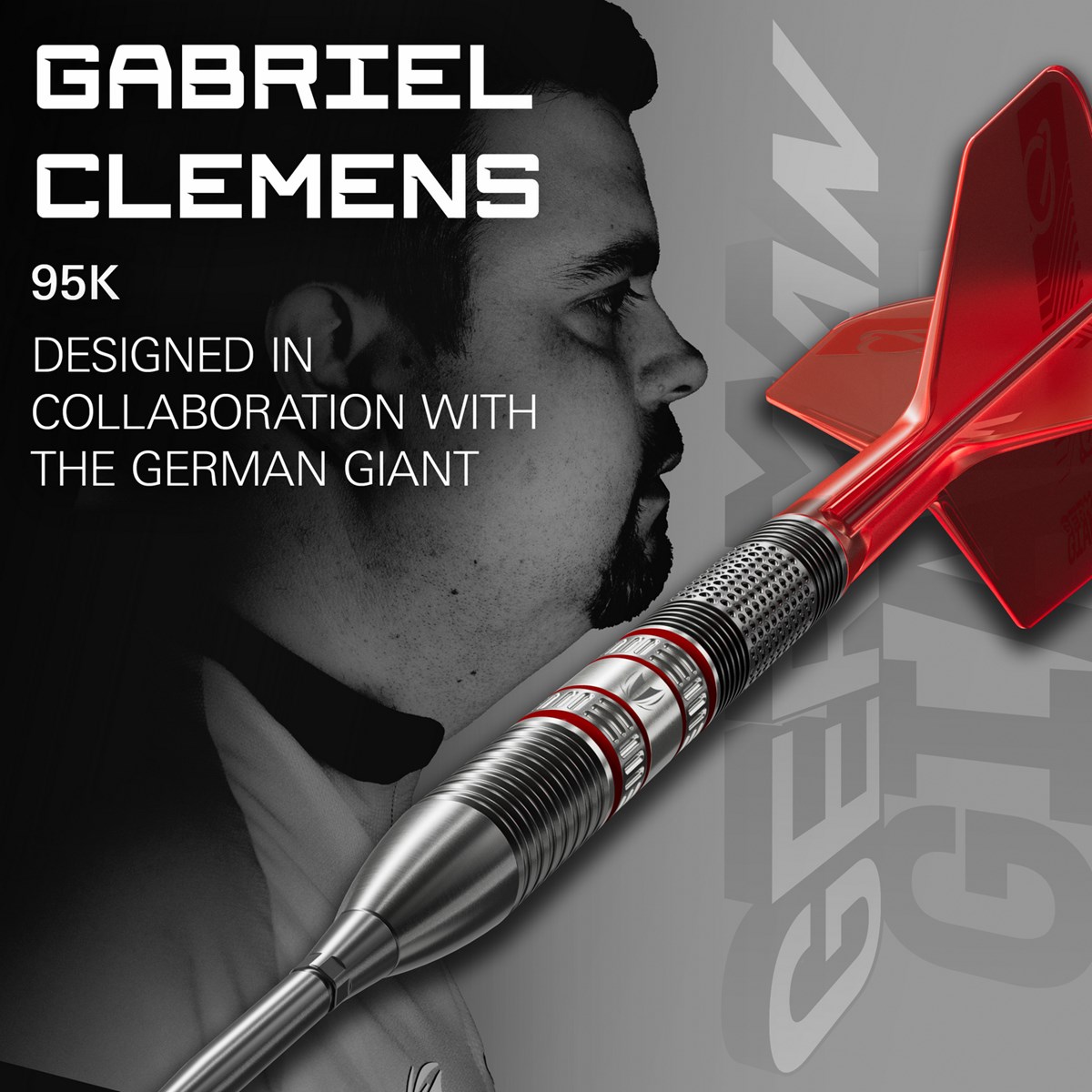 Target Darts Gabriel Clemens 95K 95% Tungsten SP Steel Tip  21 grams