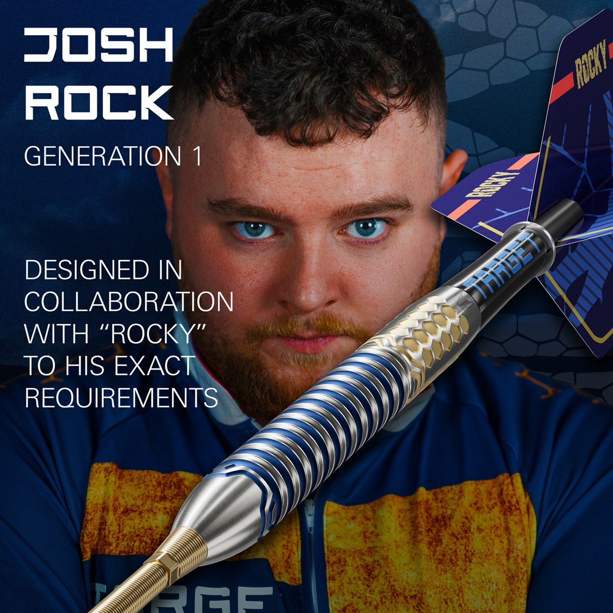 Target Darts Josh Rock G1 90% Tungsten SP Steel Tip Darts  23 grams