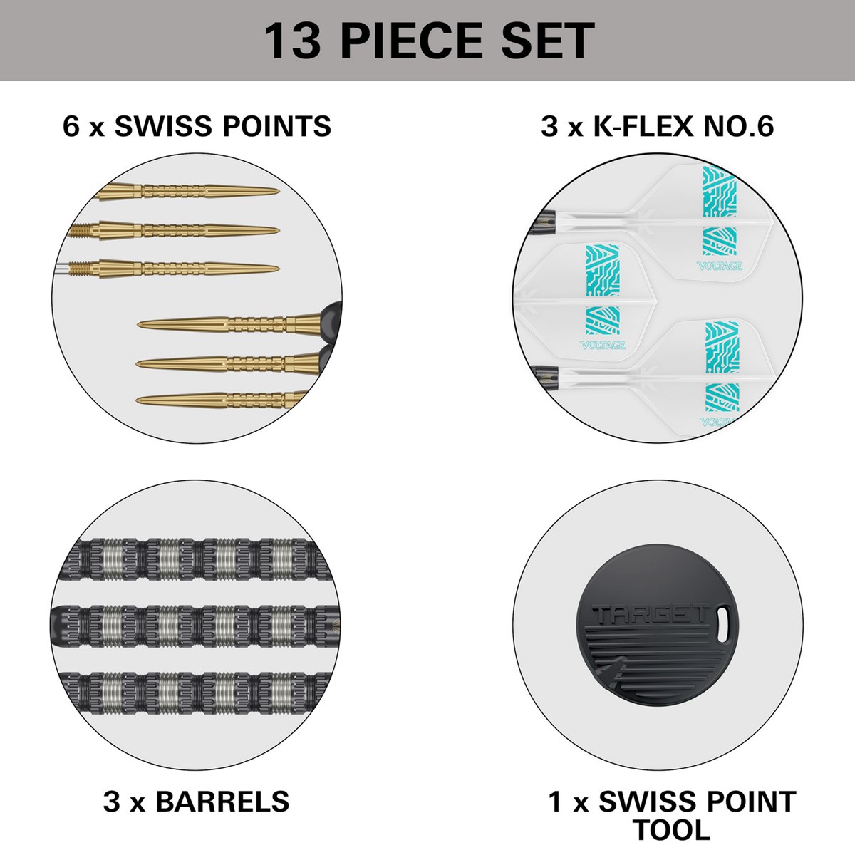 Target Darts Rob Cross 95K Steel Tip Dart   21 grams
