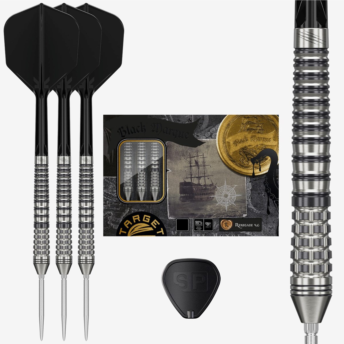 Target Black Marque Renegade G4 SP Steel Tip Darts 23 grams