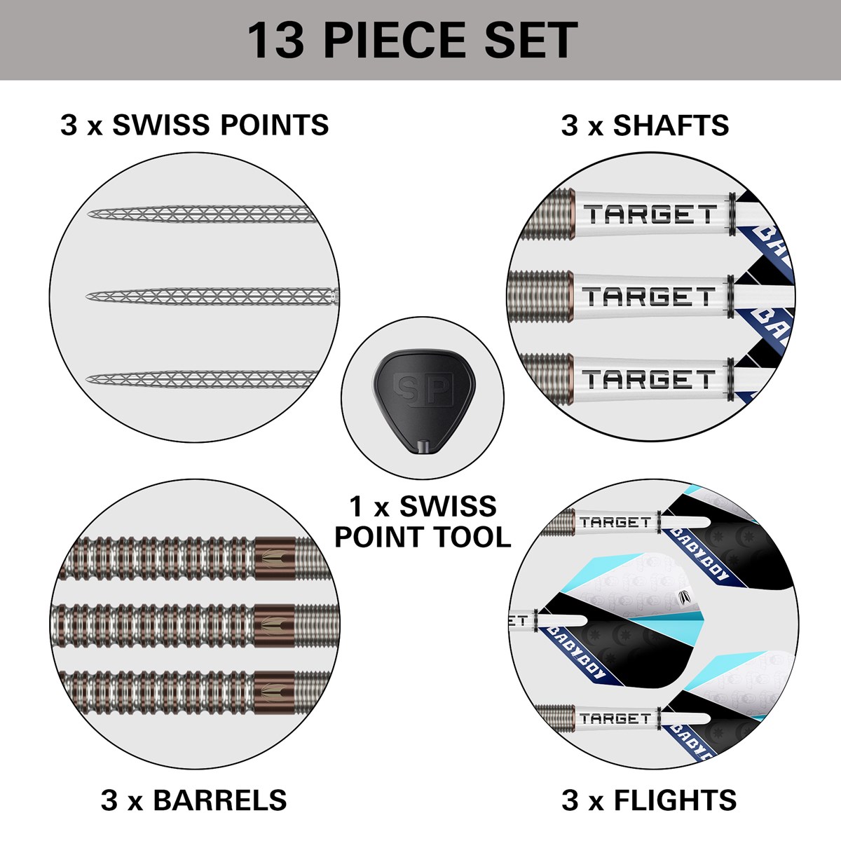 Target Darts Adam Lipscombe 90% Tungsten SP Steel Tip Darts 25 grams