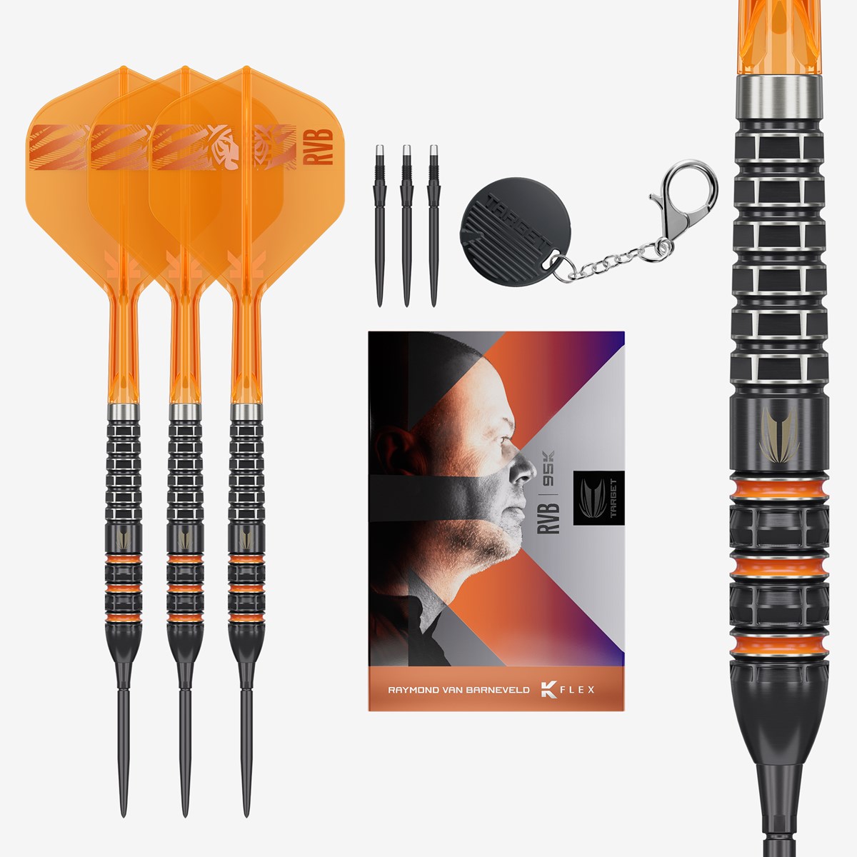 Target Darts Raymond Van Barneveld 95K Swiss Point Steel Tip Darts 21 grams