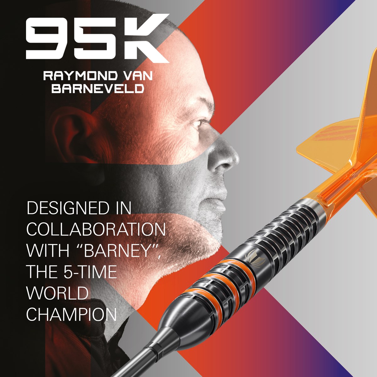 Target Raymond van Barneveld 95K Swiss Point Steel Tip Darts 23 grams