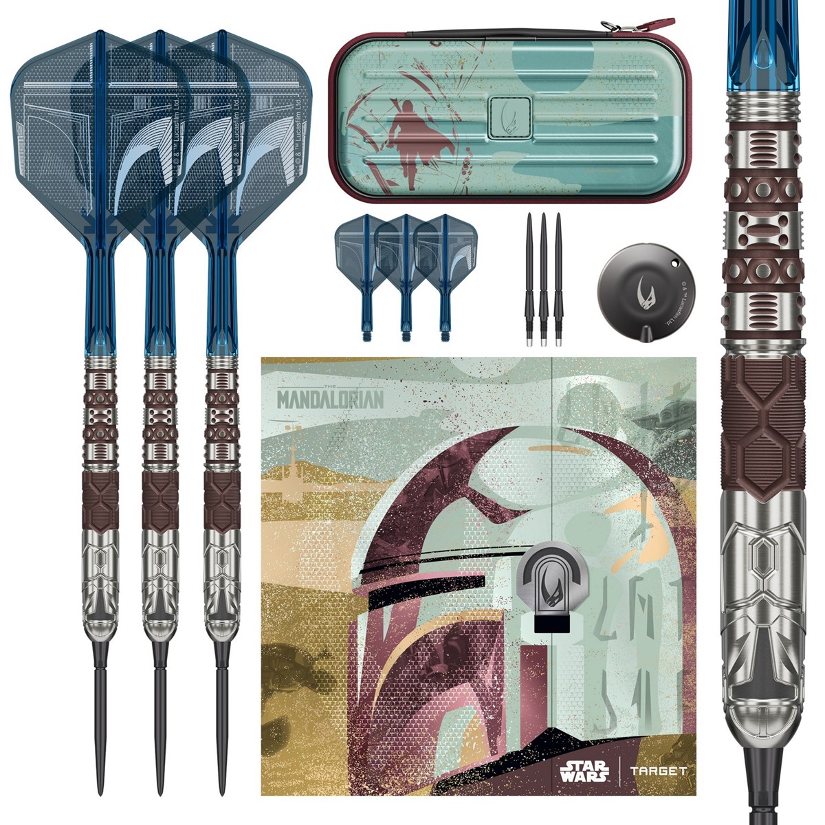 Target Darts Star Wars Mandalorian 95% Tungsten SP Steel Tip Darts 22 grams