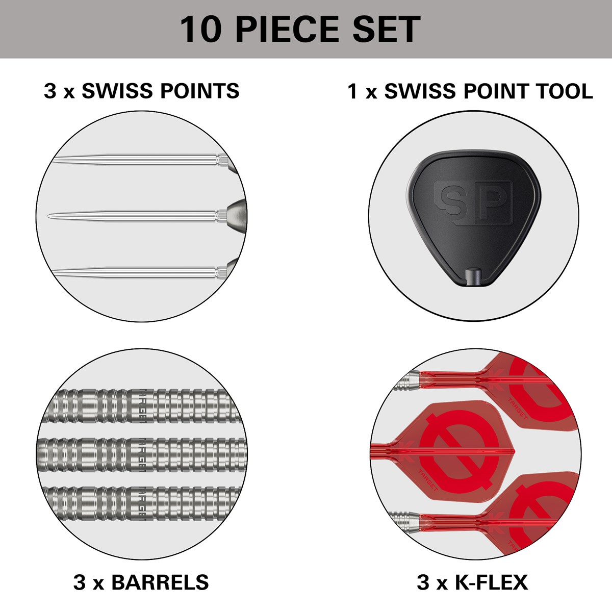 Target Group Ø 03 50% Swiss Point Steel Tip Darts 22 grams