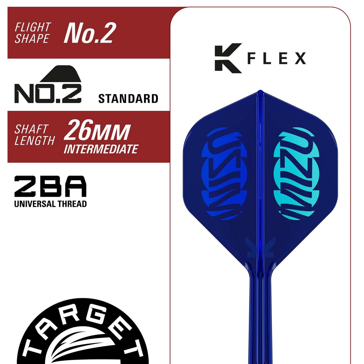 Target Mizu 02 90% SP Steel Tip Darts 24 grams