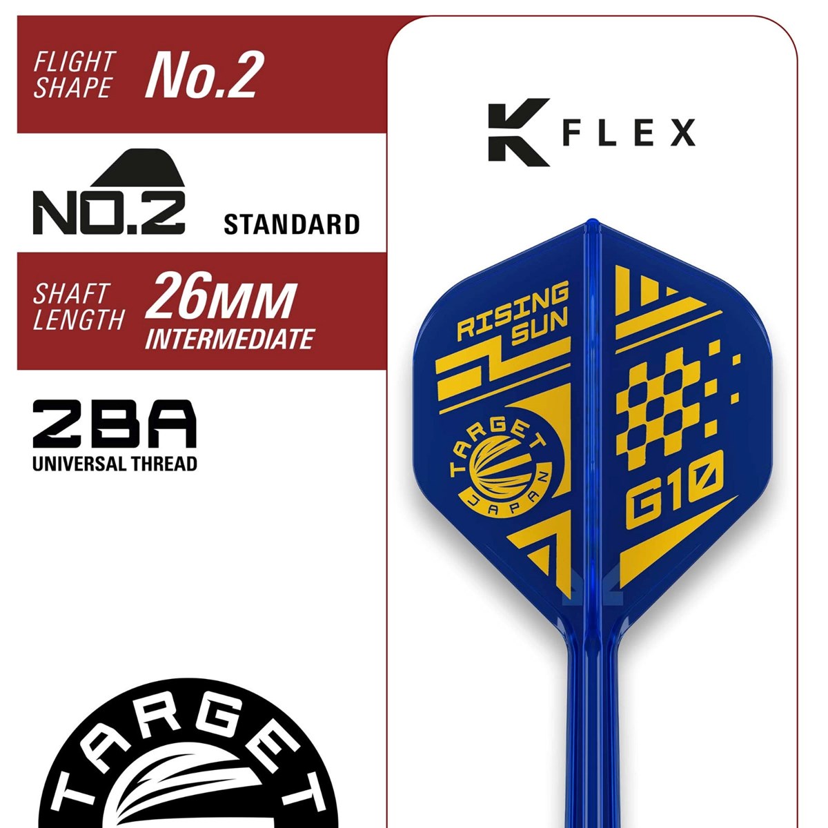 Target The Rising Sun G10 95% SP Steel Tip Darts 23 grams