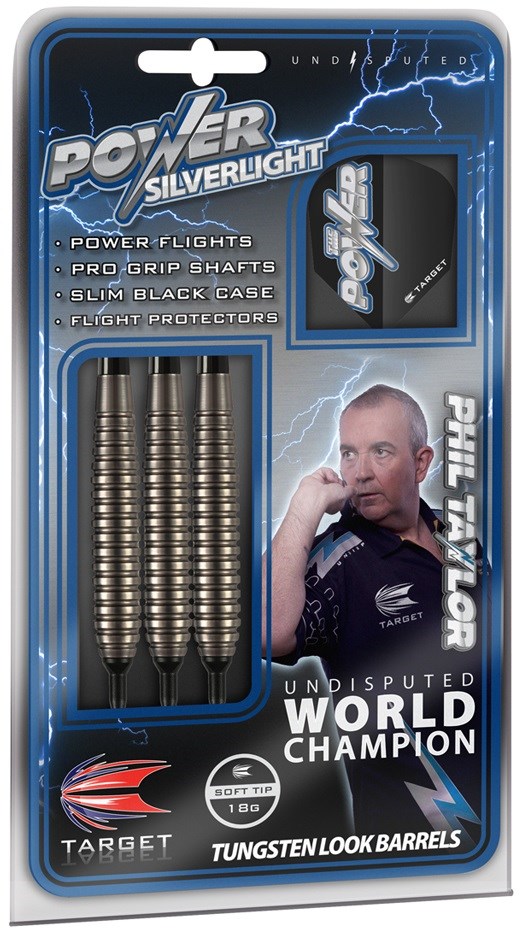 Target Darts Phil Taylor POWER Silverlight Groove Cut 18 grams