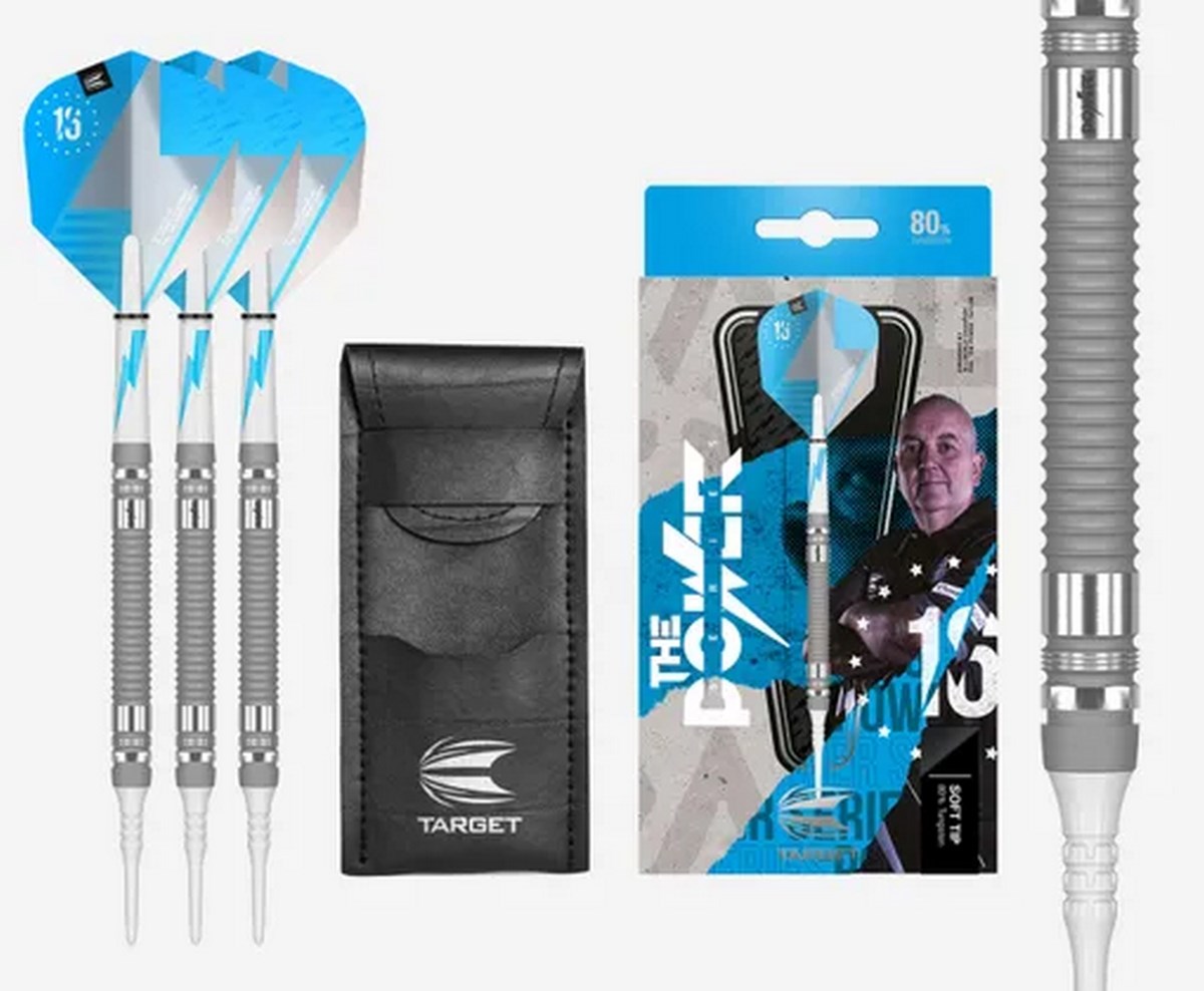 Target Darts Power Series Silver  Soft Tip  19 grams