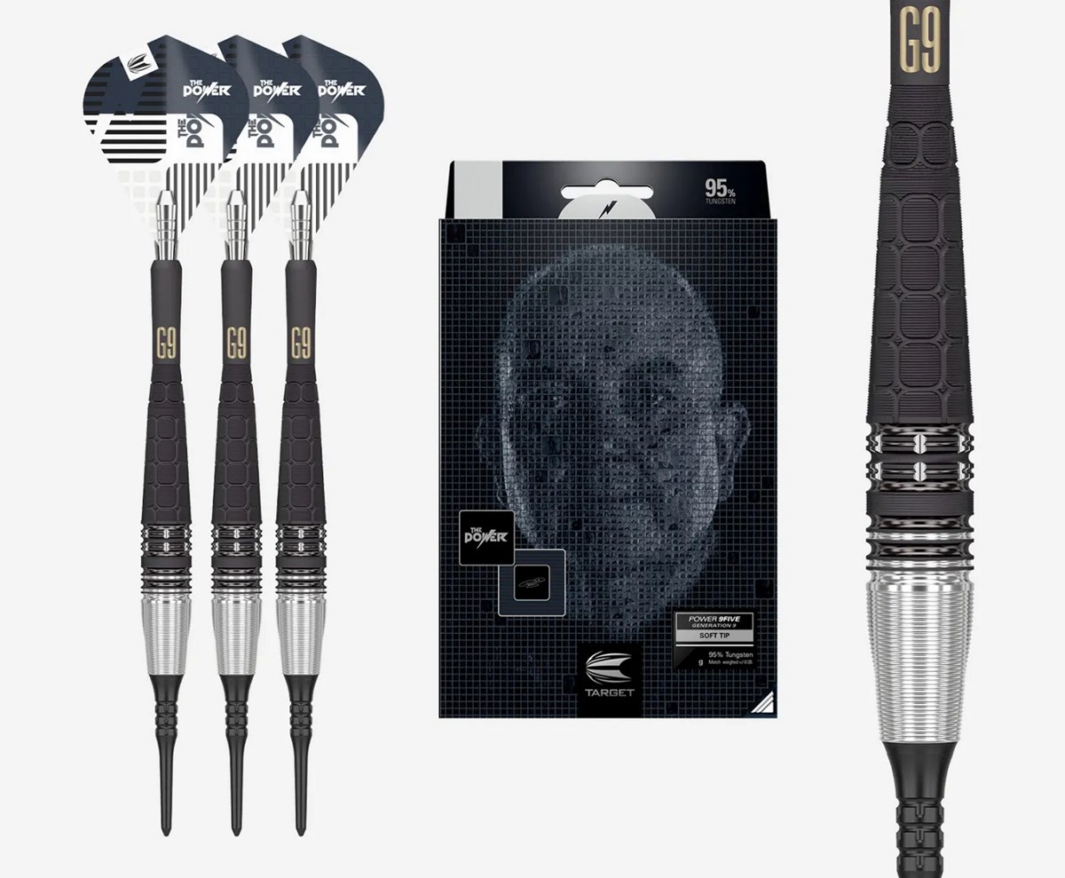 Target Darts Power Gen 9  95% Soft Tip Dart  18 grams