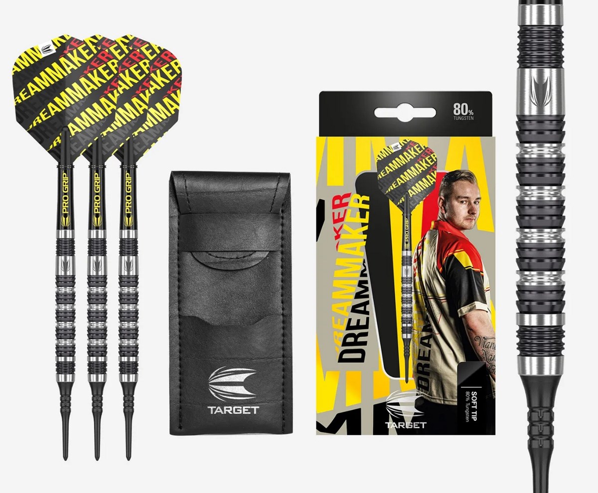 Target Darts Dimitri Van Den Bergh 80% Soft Tip Darts  18 grams