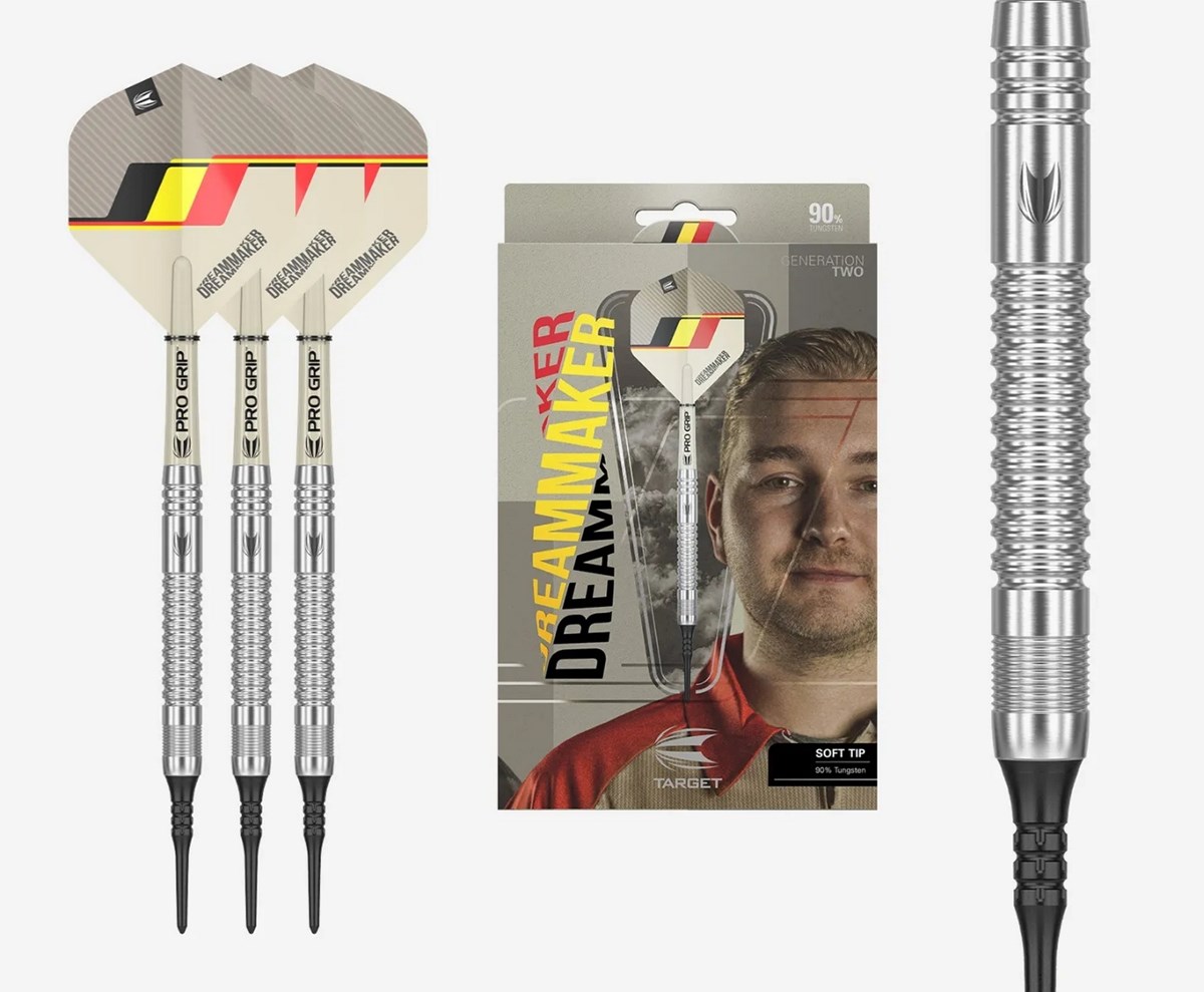 Target Darts Dimitri Van Den Bergh 90% Soft Tip Darts  21 grams