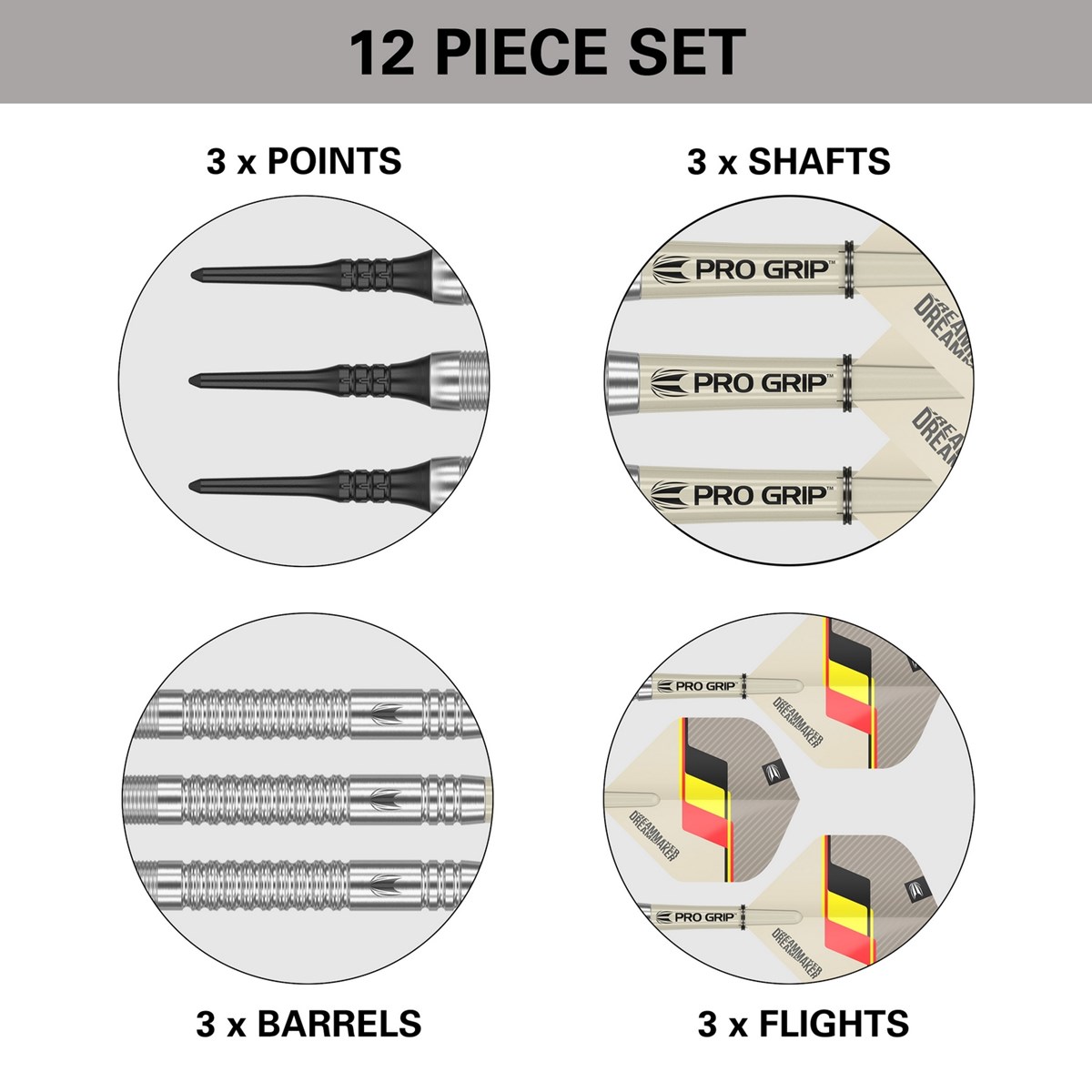 Target Darts Dimitri Van Den Bergh 90% Soft Tip Darts  21 grams