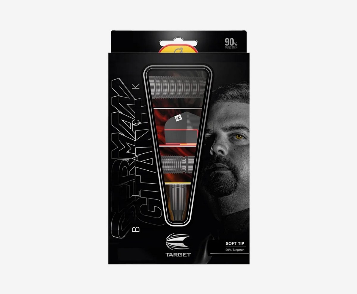 Target Darts Gabriel Clemens Black 90% Soft Tip Darts  19 grams