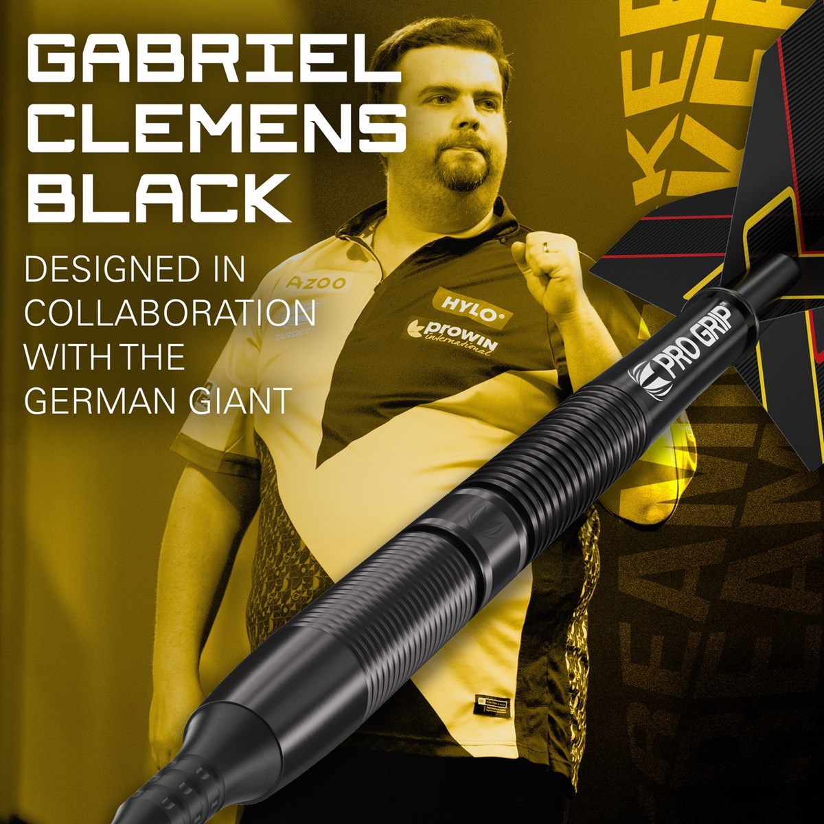 Target Darts Gabriel Clemens Black 90% Soft Tip Darts  19 grams