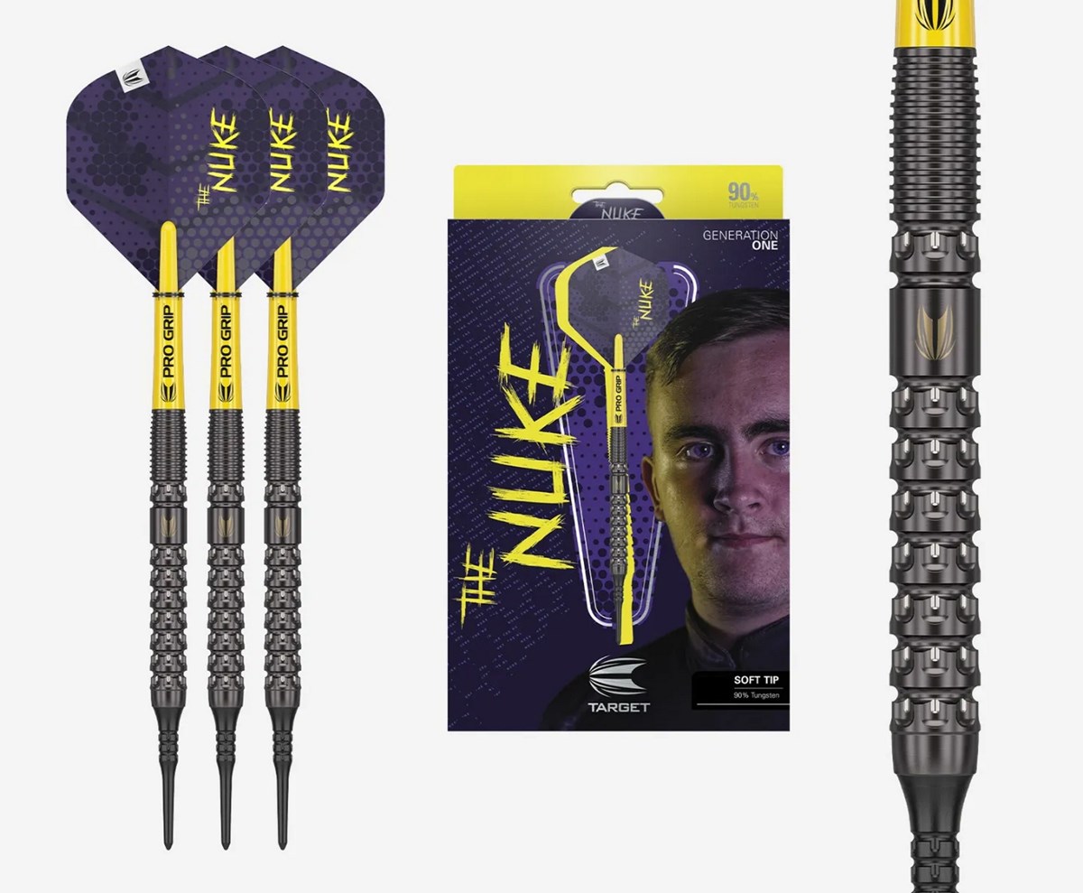 Target Darts Luke Littler 90% G1 Soft Tip Darts 19 grams