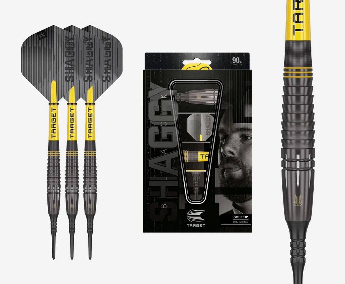 Target Darts Scott Williams Black 90% Soft Tip Darts  18 grams