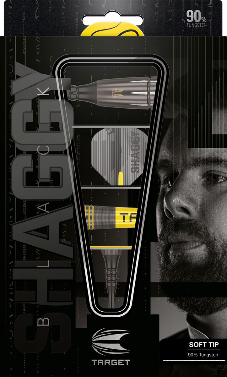 Target Darts Scott Williams Black 90% Soft Tip Darts  18 grams
