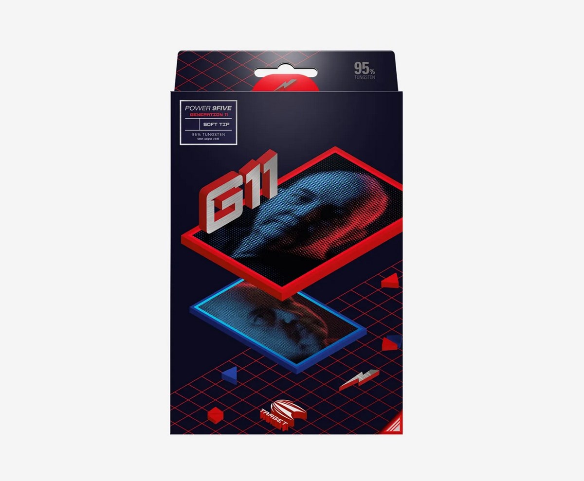 Target Darts Phil Taylor Raw Power G11 95% Tungsten Soft Tip  20 grams