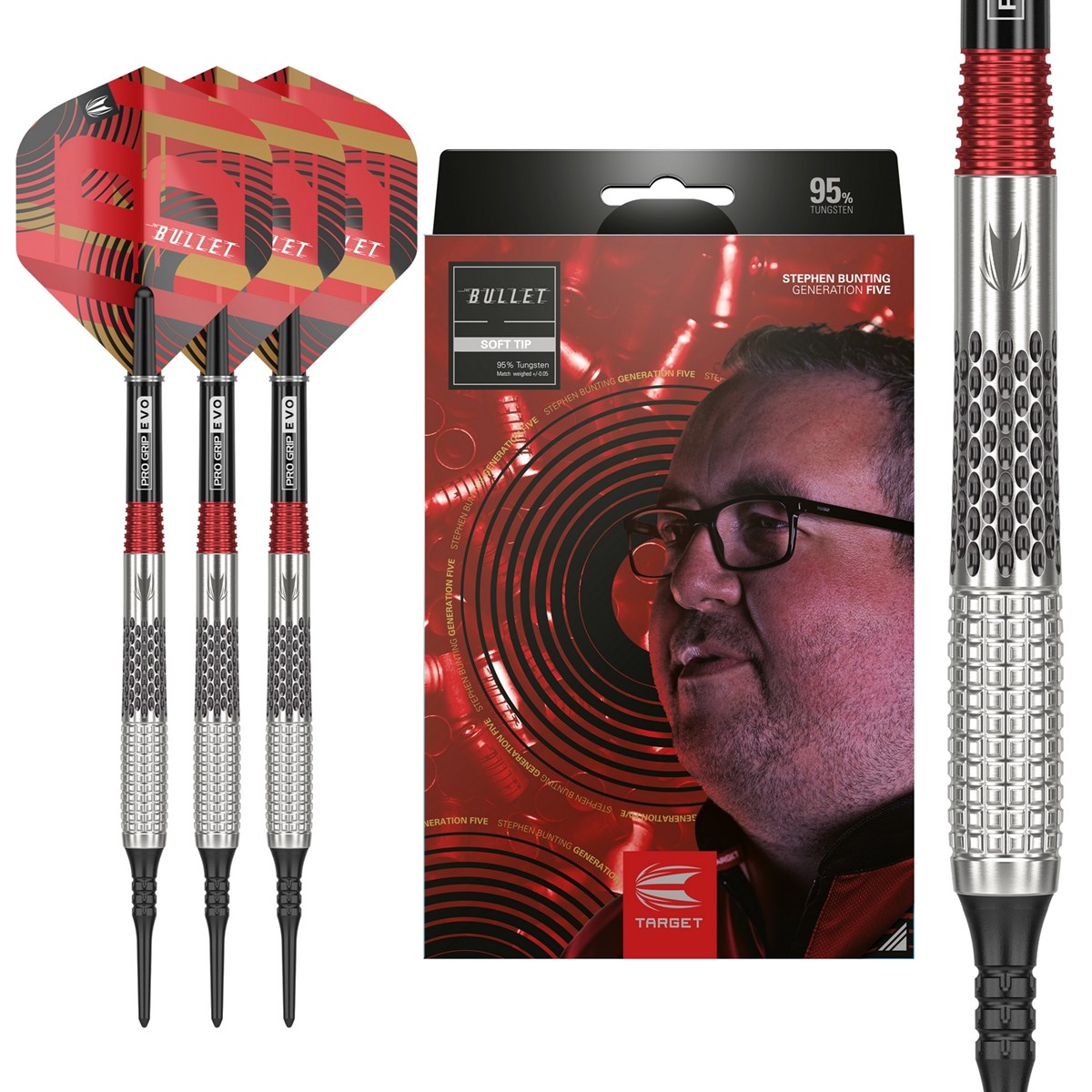 Target Darts Stephen Bunting Gen 5 Soft Tip Darts 18 grams
