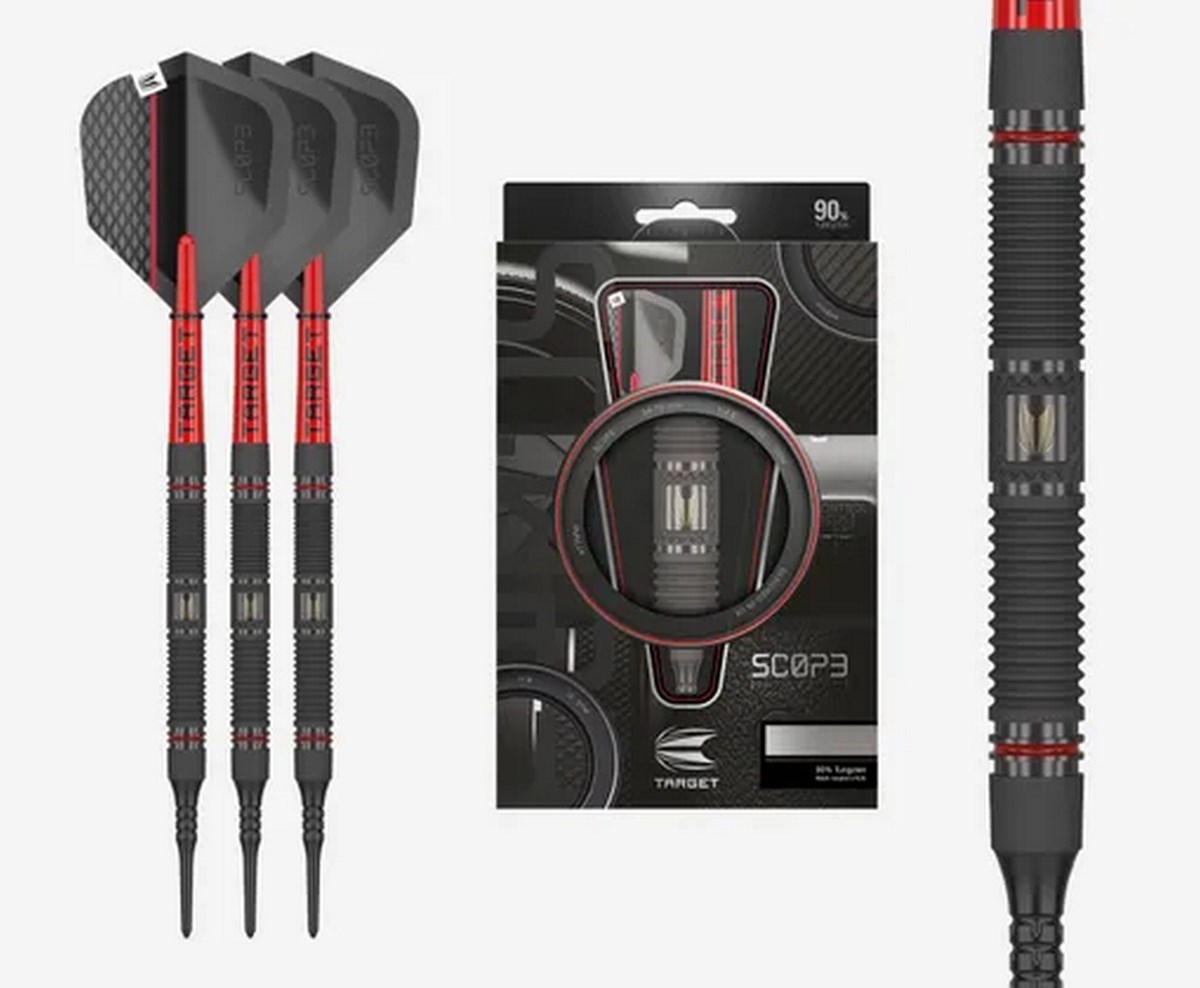 Target Darts Scope 10 90% Tungsten Soft Tip  18 grams