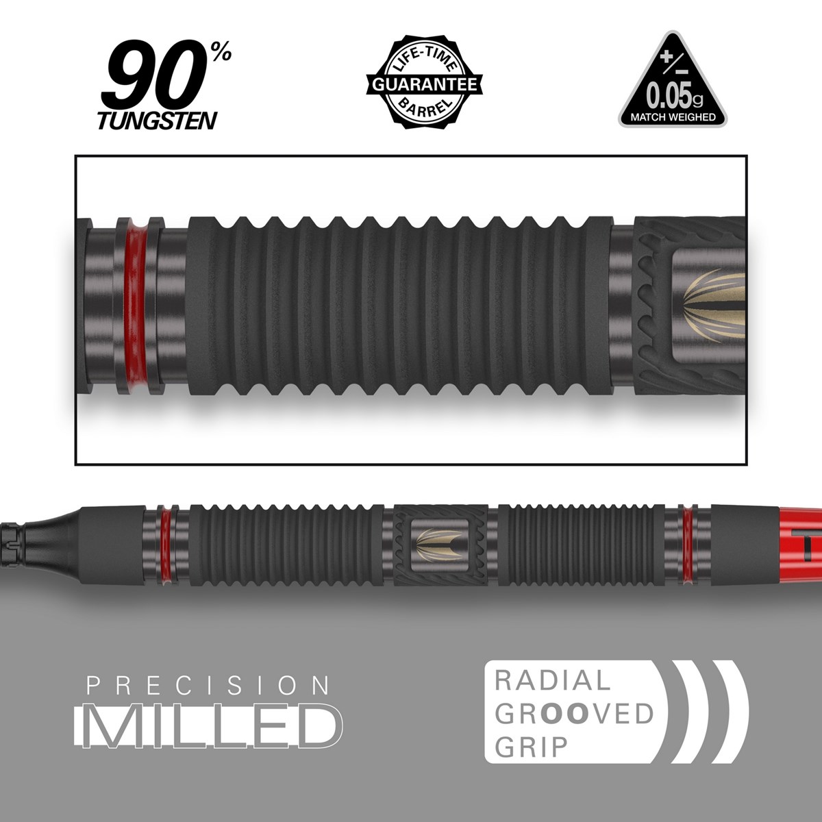 Target Darts Scope 10 90% Tungsten Soft Tip  18 grams