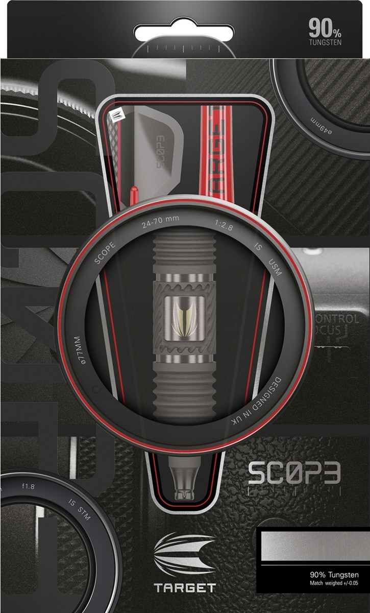 Target Darts Scope 10 90% Tungsten Soft Tip  18 grams