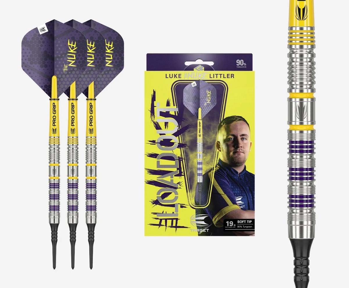 Target Darts Luke Littler Loadout 90% Soft Tip Darts 19 grams