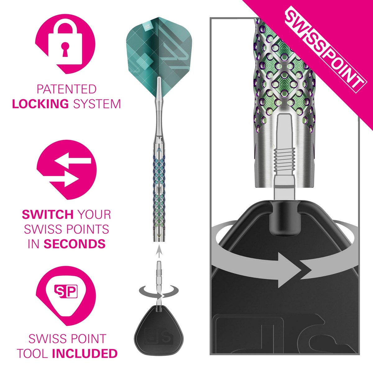 Target Darts Rove 10 90% Tungsten Soft Tip  18 grams